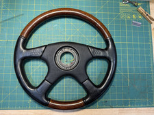 Momo Oem Olympic Wood Combination Leather Black Mal38 Kba70119 Steering Wheel