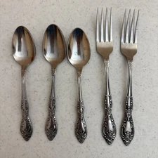 Oneida Galveston Stainless Steel 5 Assorted Flatware Pieces Serving Fork Spoon