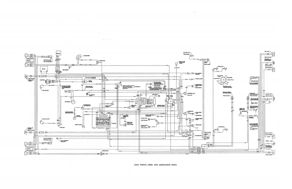 1968 AMC Riparazione Negozio Manuale Amx Javelin Rambler Rebel Ambassador - Immagine 3 di 4
