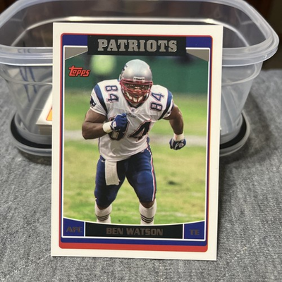 #ad 2006 Topps 237 Ben Watson Football Card $9.00