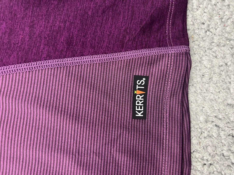 Kerrits Long Sleeve Purple Black Performance Shirt XL Stretch Athletic Top - Image 2 of 4