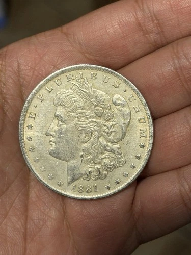 1881 Morgan Silver Dollar $1 Business Strike Circulated Coin 0.9 Fine Silver
