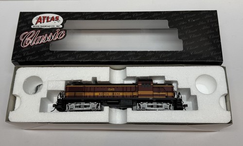 Locomotora escala HO ATLAS Boston & Maine 8468 ALCO RS-3 B&M #1545 MEC | Condition: Used