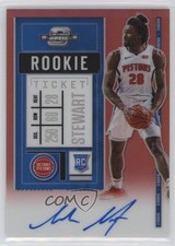2020-21 Panini Contenders Optic Red Prizm 39/99 Isaiah Stewart #134 Auto 1d59
