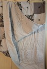 Floral Quilt Throw Brown/ Beige Tones 58" X 77" Handmade — photo 3
