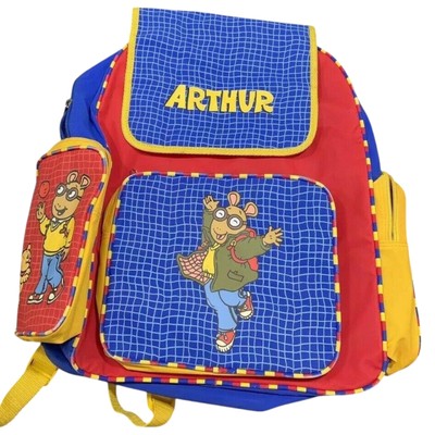 Sealed NWT 90s Vintage Arthur Medium Kids Backpack Nostalgia Striped PBS Kids