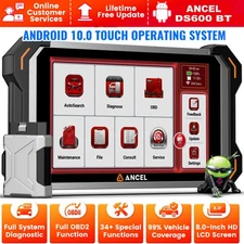 ANCEL DS600BT OBD2 Scanner Bidirectional Diagnostic Tool 8.0-inch HD LCD Screen