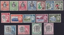 Jamaica 1956-1958 QEII Definitive Set