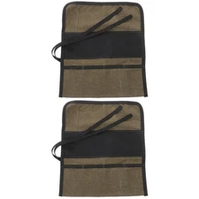 Set of 2 Utility Tote Multi-function Tool Bag Roll Zipper Bags Wrench Pouch