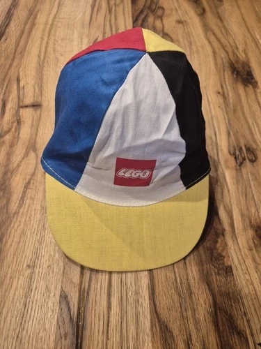 LEGO Baseball Cap Classic Legoland Colors Lego Pattern Yellow Visor RARE