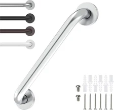 12 Inch Shower Grab Bar Satin Brushed Nickel, ZUEXT Stainless Steel Safety Grab