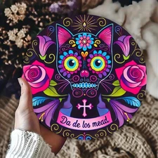 8x8" Floral Stream Aluminum Art - Serene Home/Hotel Decor