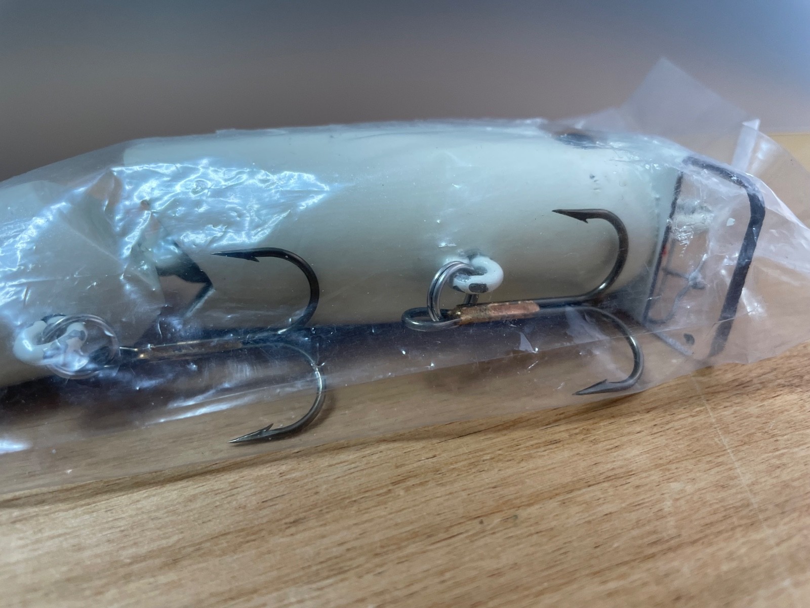 MS Slammer XX Md 9inch White swimbait Topwater wakebait wood fishing lure Unused - Image 5