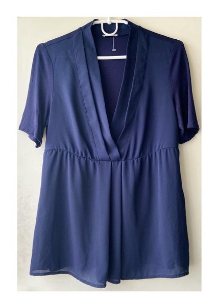 Women Intimissimi Shirt Navy Viscose 38