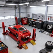 Diorama 1/64 Car Garage Lifter Model Repair Prop Accessories Display Scene Toys