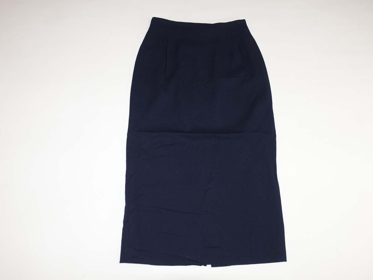 Corbin Women's Straight Pencil Skirt Size 10 Full Length Maxi Navy
