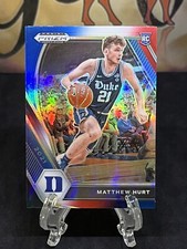 2021-22 Panini Prizm Draft Picks Matthew Hurt RC #34 Red White Blue Prizm Duke