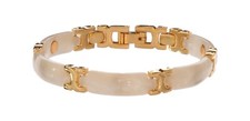 Magnetschmuck Armband Perlmutt Edelstahl  Vergoldet Damen  18, 21 oder  24cm