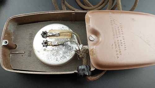 Probado con video: antiguo micrófono de mano Turner 60X 1953 cristal con buena salida - Imagen 4 de 4