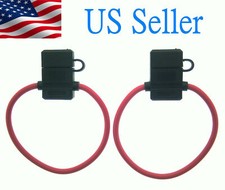 4 PACKS 10 GAUGE ATC FUSE HOLDER IN-LINE AWG WIRE COPPER 12 VOLT POWER BLADE