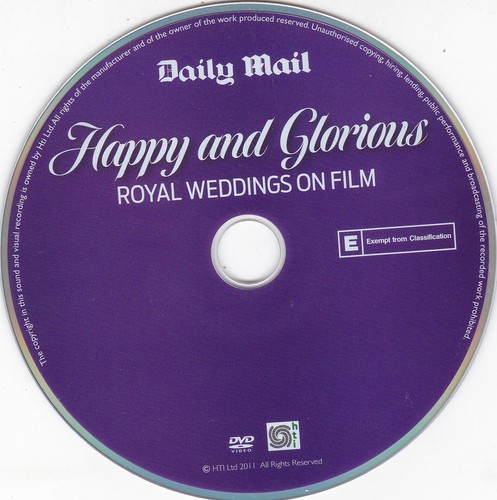 HAPPY AND GLORIOUS Royal Weddings On Film ( DAILY MAIL Newspaper DVD ) - Bild 3 von 3