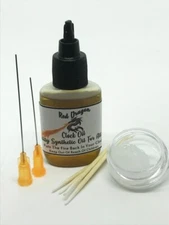 #1 RED DRAGON CLOCK OIL  Grandfather.  All Clocks, Plus Grease & Cleaning Sticks