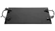 $225 Michael Aram Black Orchid Granite Stone Cheese Cutting Serving Board