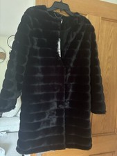 Brand New The White Company Luxury Faux Fur Coat Size Small Rrp £239