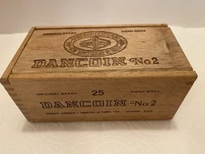 Vintage Dancoin No. 2 Cigar Box. 6 1/2" by 3 1/2" by 2 15/16".