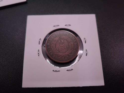 KM#94 (VG08, Ungraded) 1866 Two-Cent Piece - Picture 2 of 2