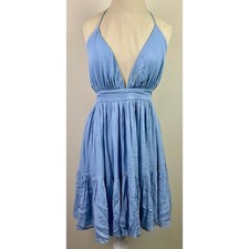 Windsor Baby Blue Babydoll Strappy Mini Dress