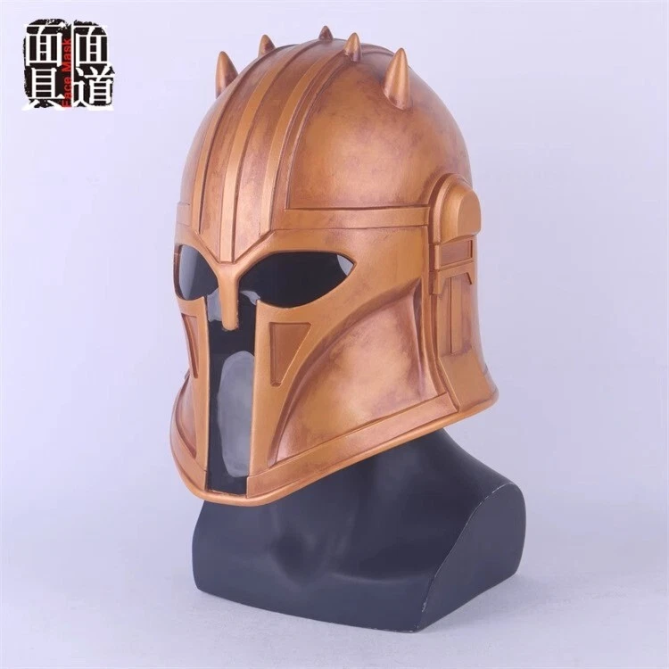 Star Wars Mandalorian The Armorer Cosplay Full Head Helmet PVC Halloween Prop - Image 3 of 4