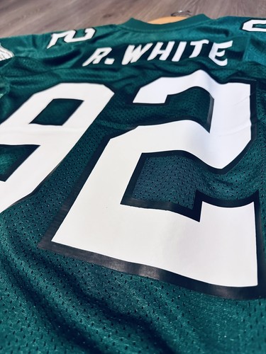 Reggie White Mitchell & Ness Kelly Green Authentic Eagles Jersey Size 40 Medium - Picture 12 of 12