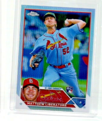 MATHEW LIBERATORE 2023 TOPPS CHROME REFRACTOR ROOKIE RC St Louis