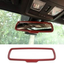 Red Carbon Fiber Car Accessories Interior Trim Cover For Dodge Challenger 15 Us
