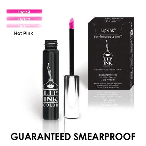 LIP-INK® Organic Vegan 100% Smearproof Trial Lip Kit - Hot Pink