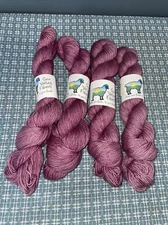 Sun Valley Fibers Yarn Skeins New Geranium 100% Superwash Merino Wool Single Ply