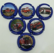 Pascal Manchin Fireman Blue Outline Champagne Capsule Series 2 TL 