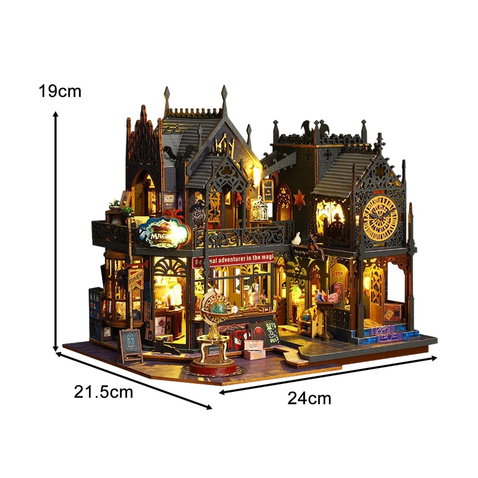 Miniature Dollhouse Furniture Kits for Kids Ages 12+ Handmade Room Box Model - Image 3 of 4