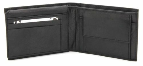 Portafoglio Ufficiale Juventus FC - In Pelle Nera - Con Portamonete E Portatessere - Idea Regalo Perfetta