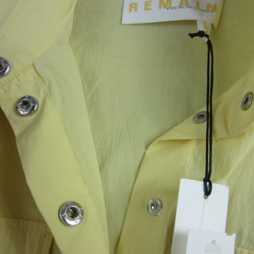 Remain Birger Christensen Shirt Top Womens 38 Yellow Charlotte Long Sleeve NEW - 第 9/20 張圖片