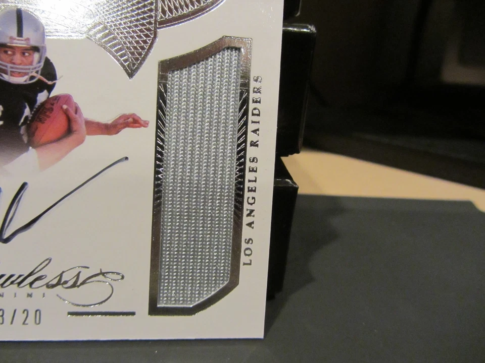 Panini Flawless On Card Autograph Jersey Raiders Marcus Allen 13/20 2016 - Image 4 of 4