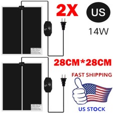 2x 14W 28 28CM Pet Reptile Heater Under Tank Heating Pad Aquarium Lizard Mat US