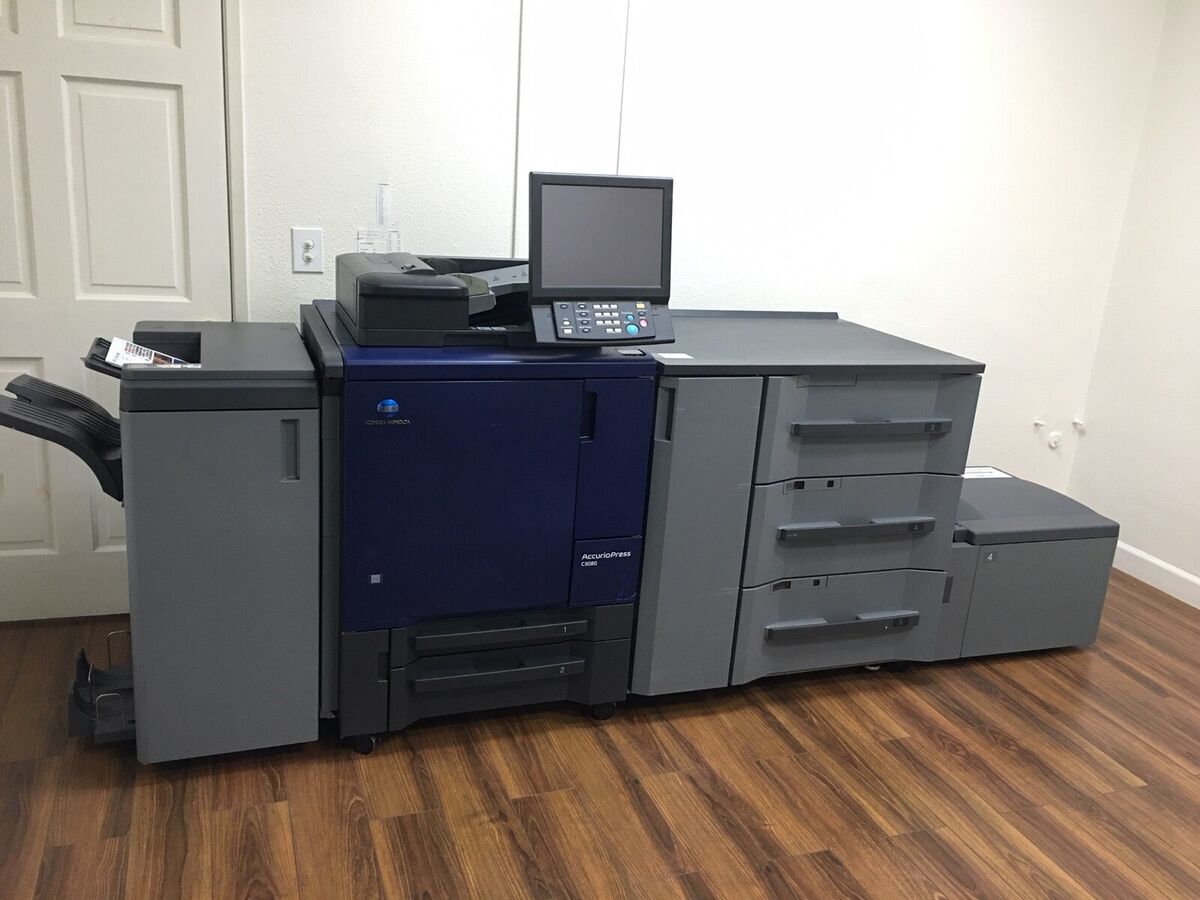 Konica Minolta AccurioPress C3070 with PF-707m LU-202XLm FS-612 & IC-417 Konica Minolta AccurioPress C3070 with PF-707m LU-202XLm FS-612 & IC-417