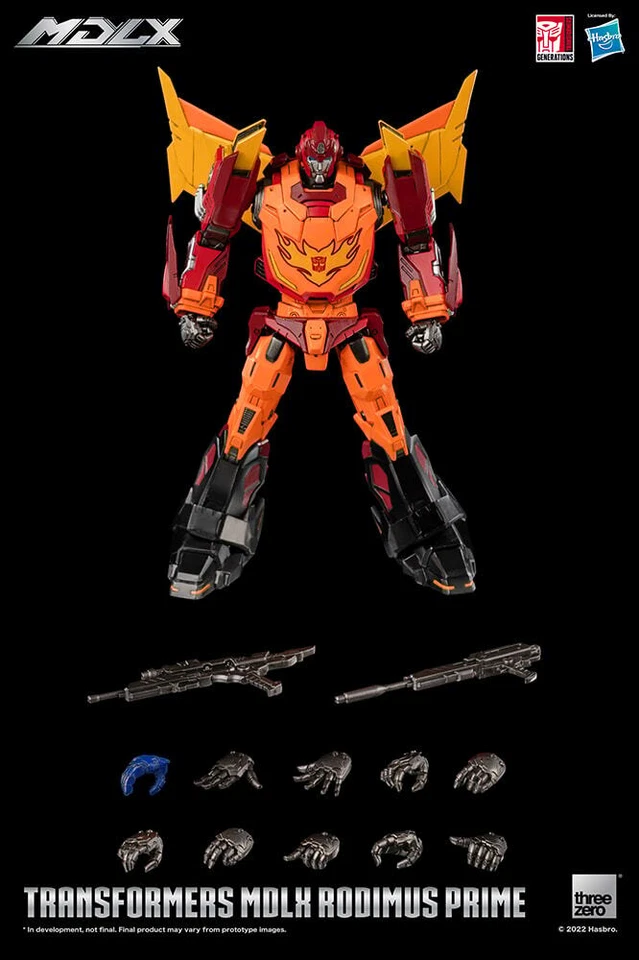 Transformers Animation Rodimus Principal Dlx Colección figure ThreeZero Sideshow - Imagen 3 de 4