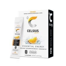 CELSIUS On The Go Energy Drink Mix, Orange (14 Stick Pack)