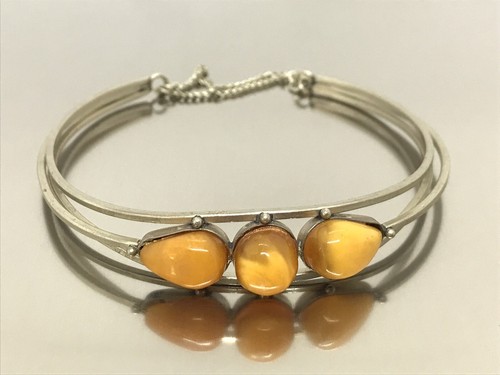 Old Amber Bracelet Bangle Gift Vintage Antique Natural BALTIC Amber 13,3g 19310 - Picture 8 of 20