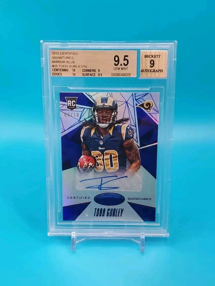 Todd Gurley Panini Certified Certified Signatures #CSTG Mirror Blue