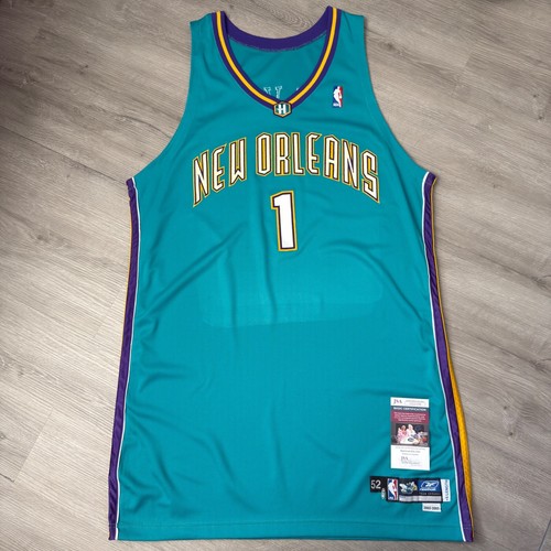 BARON DAVIS 02-03 New Orleans Hornets Pro Cut Jersey JSA Authentic Team Game