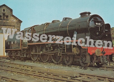 Karte Dixon Prod. GB Foto Hillier Lok Nr. 6115 'Scots Guardsman'  LMS (AN454)